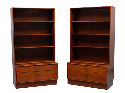 Formula pair Teak bookcases 1960s Holland