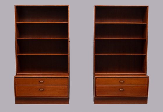 Image 1 of Formula pair Teak bookcases 1960s Holland