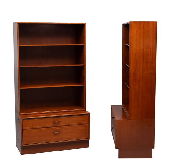 Image 1 of Formula pair Teak bookcases 1960s Holland