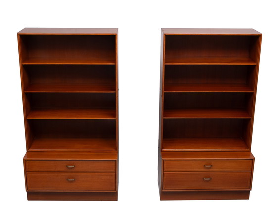 Image 1 of Formula pair Teak bookcases 1960s Holland