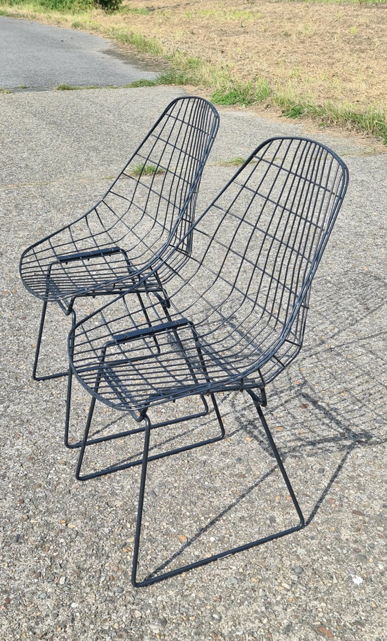 Image 1 of 2x Cees Braakman For Pastoe wire chair 1960s