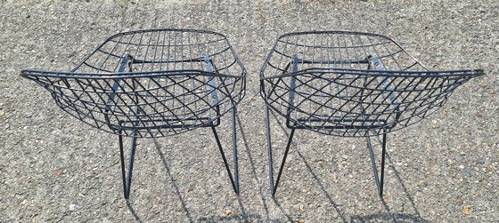 Image 1 of 2x Cees Braakman For Pastoe wire chair 1960s