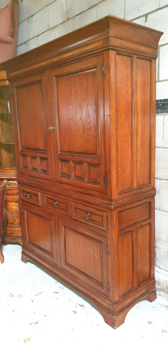 Image 1 of Rac Royal Antique English Buffet Cabinet