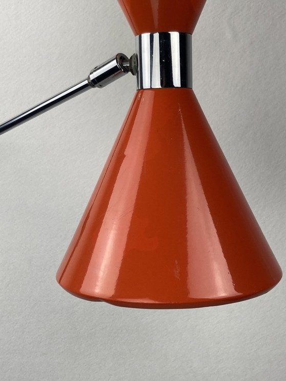 Image 1 of Architectural Wall Arc Diabolo Swing Lamp from Herda, Dutch, 1960s