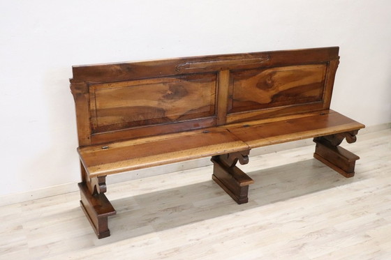 Image 1 of Antique Wooden Bench