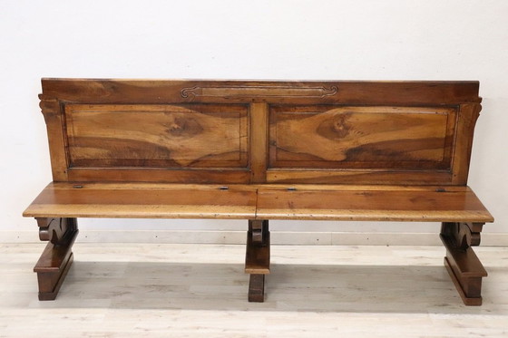 Image 1 of Antique Wooden Bench