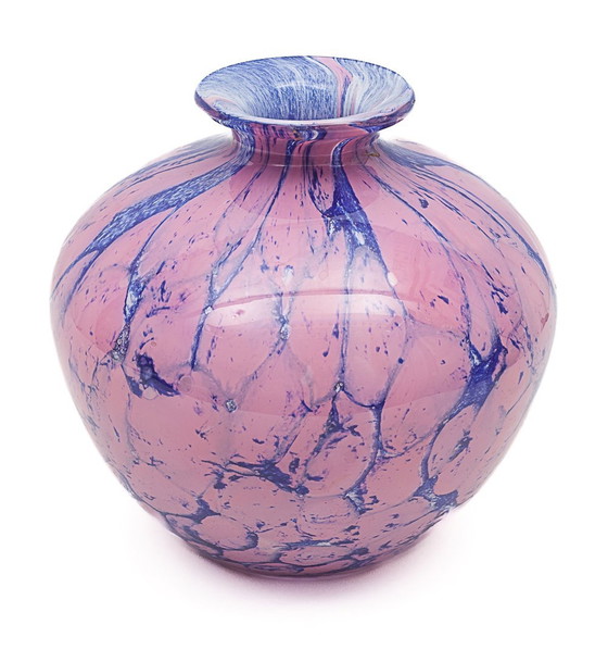 Image 1 of Marbled Glass Vase