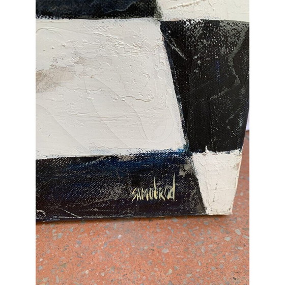 Image 1 of Acrylic on vintage canvas "Art Shopping" by Samobrod Irina, 2009