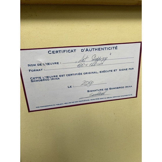 Image 1 of Acrylic on vintage canvas "Art Shopping" by Samobrod Irina, 2009