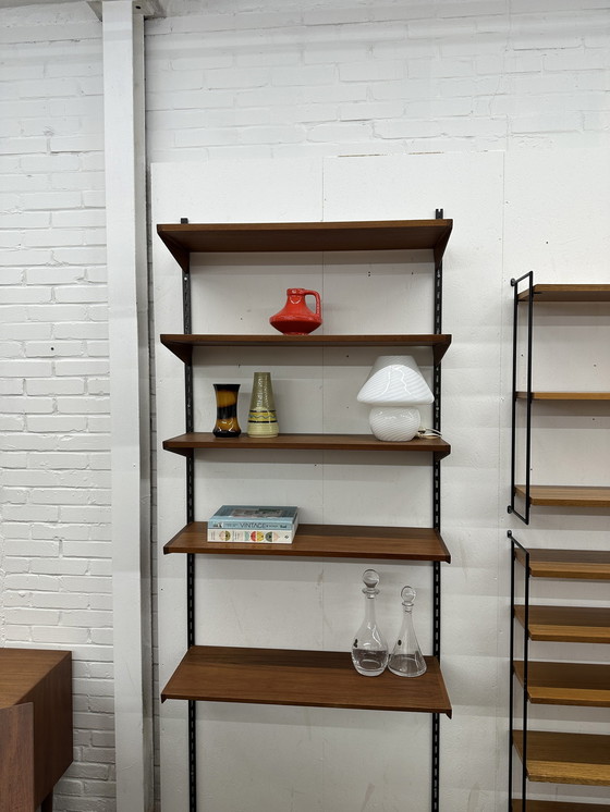 Image 1 of Vintage Book Rack | Wall System | Kai Kristiansen | Wall Shelves | Teak