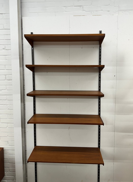 Image 1 of Vintage Book Rack | Wall System | Kai Kristiansen | Wall Shelves | Teak