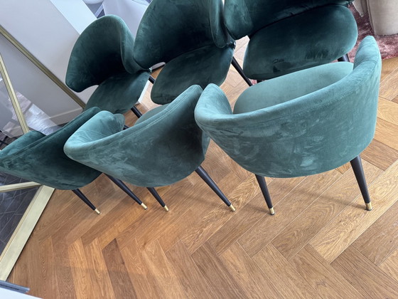 Image 1 of 6x Eichholtz dining chairs 'Volante'