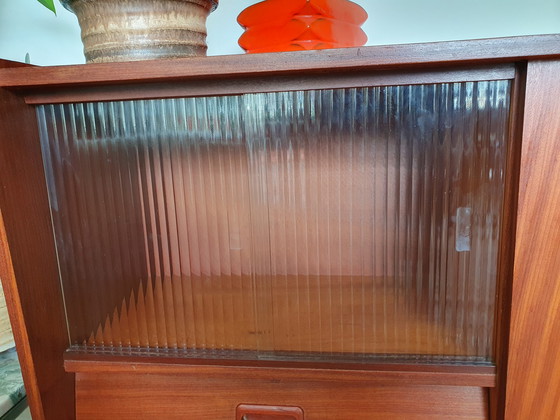 Image 1 of Buffet/vitrine. Buffet vintage en teck Mid Century.