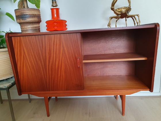 Image 1 of Sideboard/vitrine cabinet. Vintage sideboard teak Mid - Century.