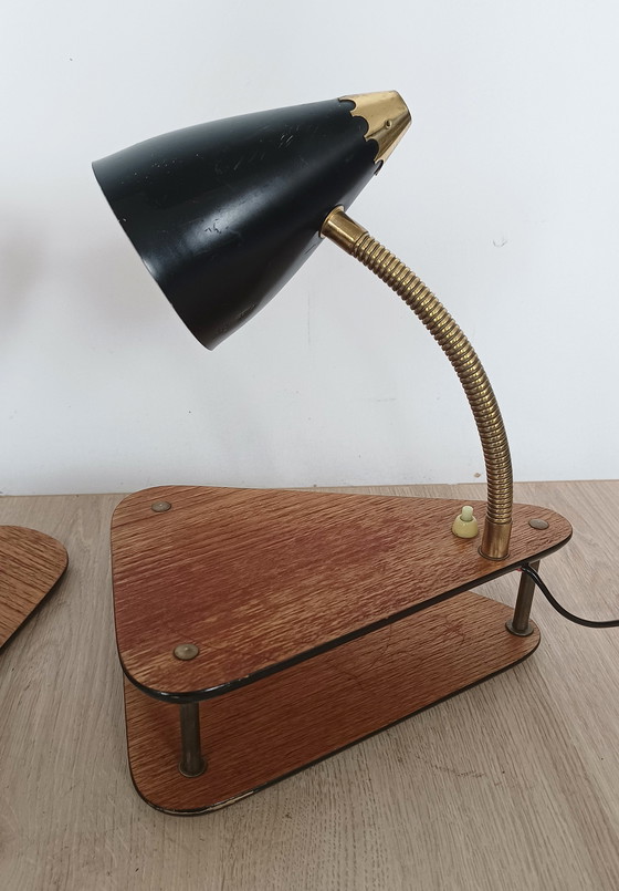 Image 1 of Bruk Set Of Two Fifties Bed Lamps