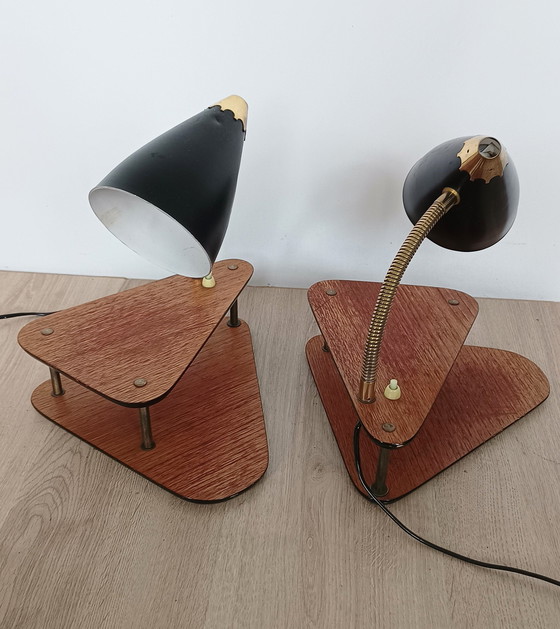 Image 1 of Bruk Set Of Two Fifties Bed Lamps