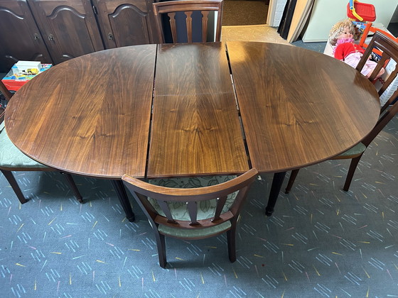 Image 1 of Raanhuis Furniture Dining Room Table Of Old Walnut