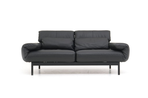 Rolf Benz Plura 380 recliner sofa sofa leather black multifunctional sofa