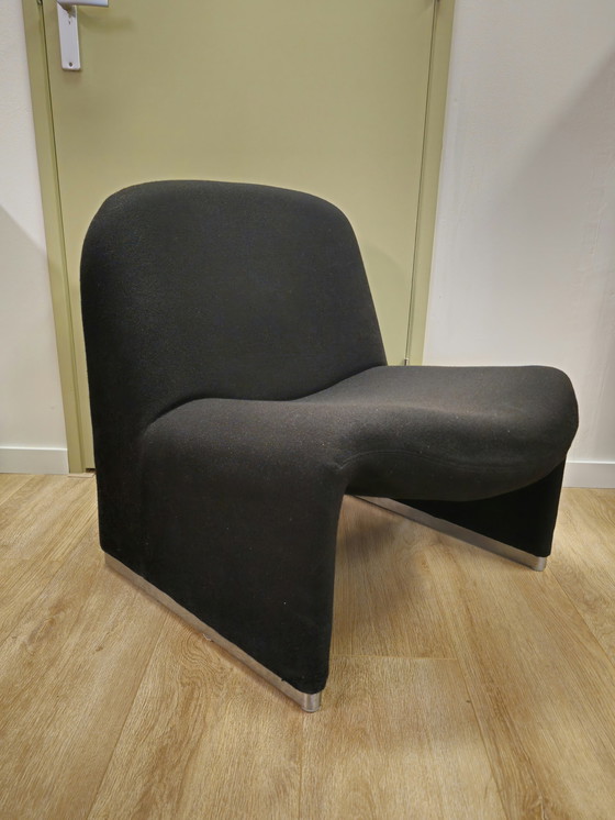 Image 1 of Vintage Giancarlo Piretti Alky Armchair Chair Black