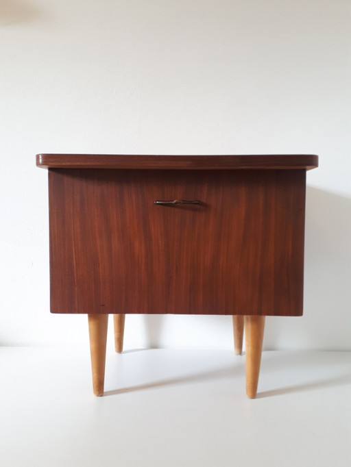 vintage bedside table