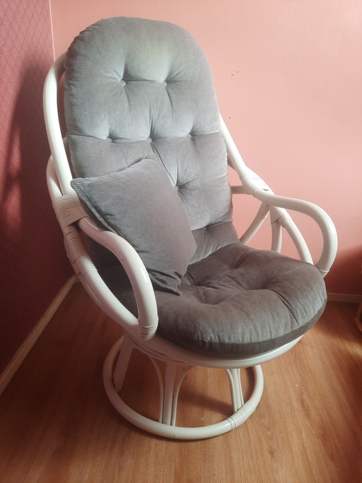 Rattan Manou Swivel Chair Vintage