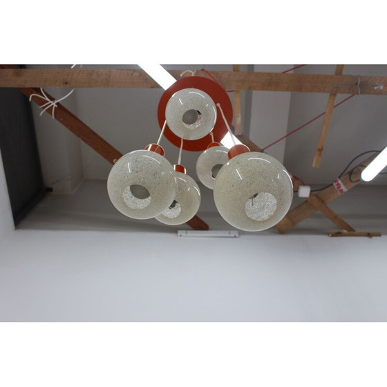 Image 1 of Lámpara de araña de mediados de siglo de Pokrok Zilina, década de 1970