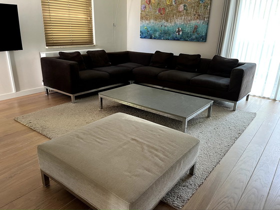 Image 1 of Minotti Corner Sofa With Footstool