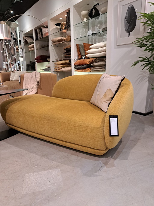 Bolzano, Chaise Longue Sofa Left - Mustard Tomelilla Fabric