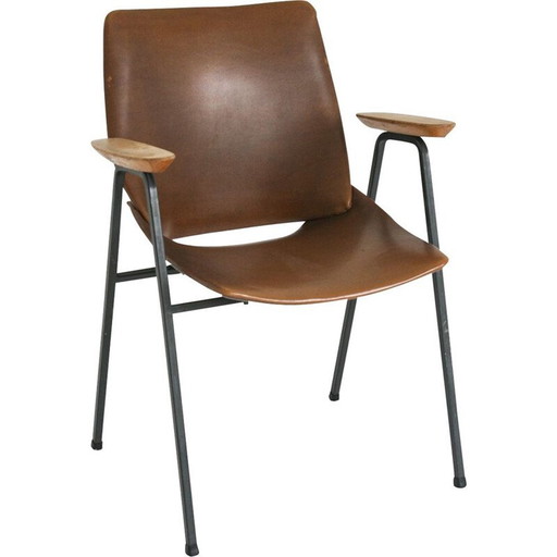 Vintage Brown Lupina chair from Niko Kralj for Stol, 1970s