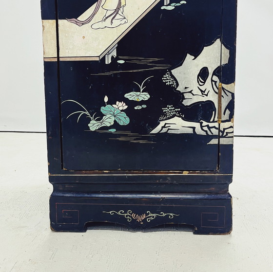 Image 1 of Asian Pedestal Cabinet 