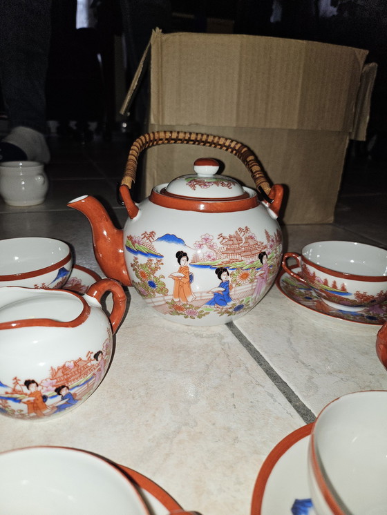 Image 1 of Servizio da tè giapponese Geisha 