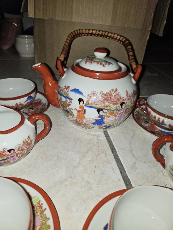 Image 1 of Servizio da tè giapponese Geisha 