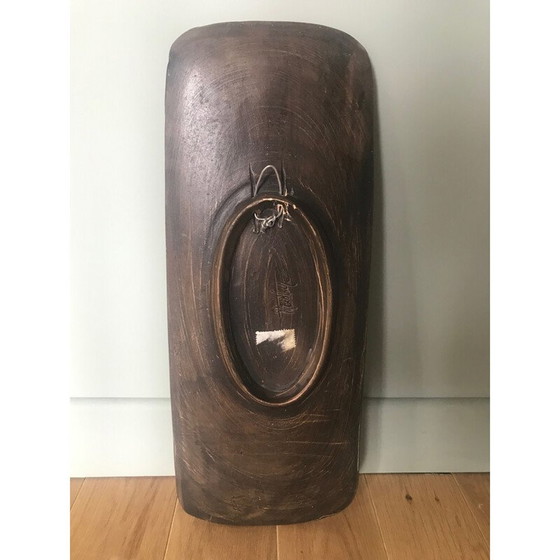 Image 1 of Pair of vintage ceramic dishes with harlequin pattern, 1960