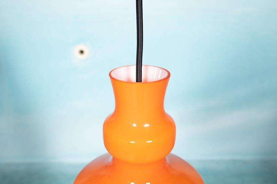 Image 1 of Space age opaline glass pendant lamp, 1960s Raak Amsterdam B-1202