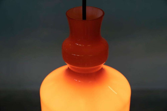 Image 1 of Space age opaline glass pendant lamp, 1960s Raak Amsterdam B-1202