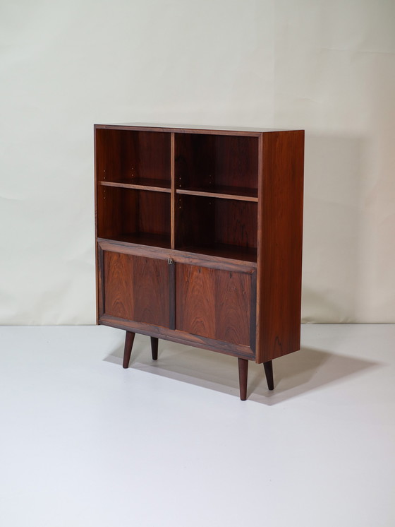 Image 1 of Bookcase with flap rosewood Danish