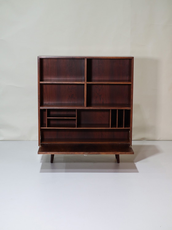 Image 1 of Bookcase with flap rosewood Danish