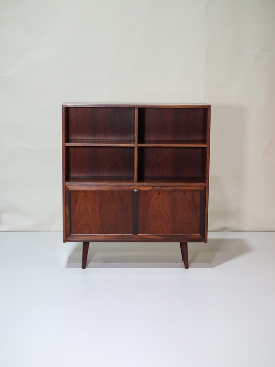 Image 1 of Bookcase with flap rosewood Danish