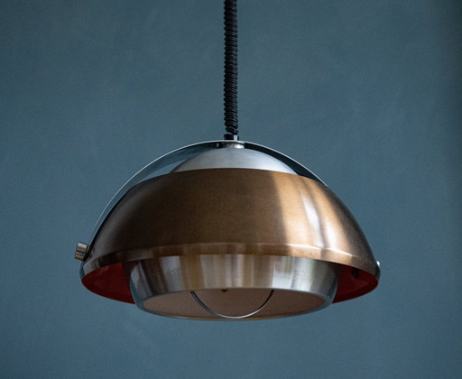 Lakro Amstelveen 1960'S Space Age Dutch Design Pendant Lamp