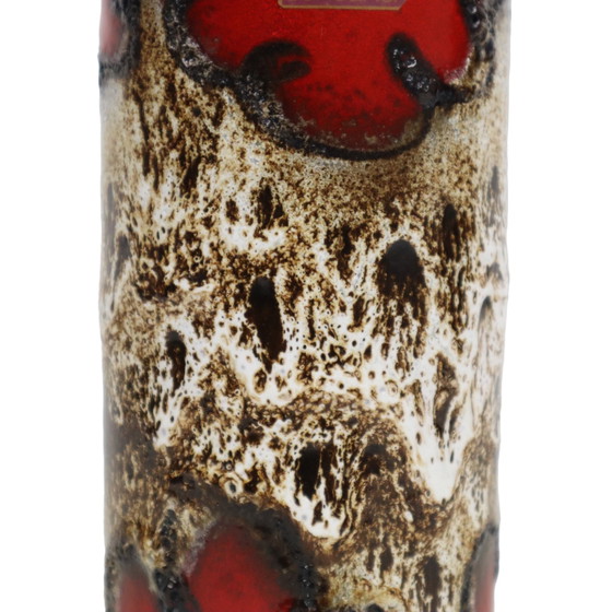 Image 1 of Red Fat Lava Vase Scheurich