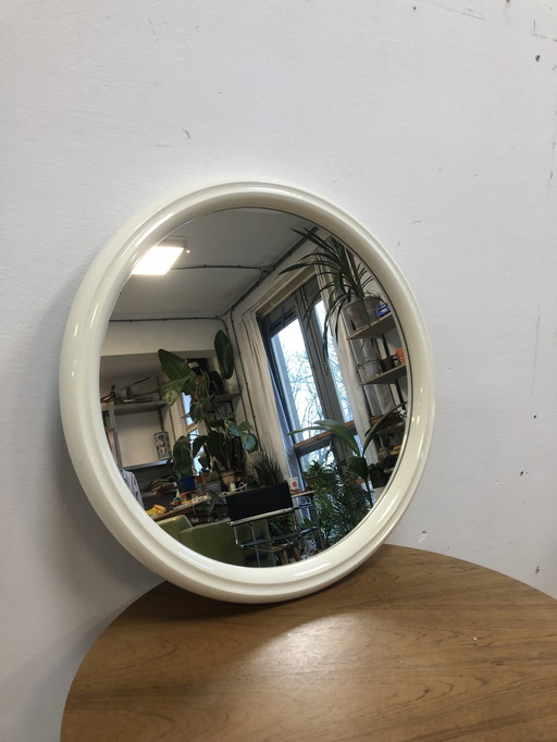 Space Age Tiger Mirror White