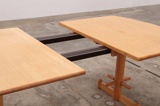 Image 1 of Stokke Dining room set large table with 8 chairs design Peter Opsvik,1990