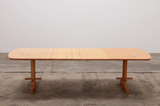 Image 1 of Stokke Dining room set large table with 8 chairs design Peter Opsvik,1990