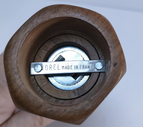 Image 1 of Borel Wooden Design Pepper Mill 70's