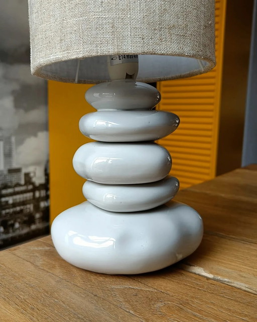 White Stone Lamp