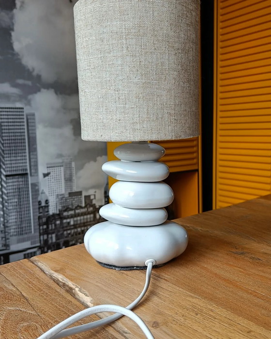 Image 1 of White Stone Lamp