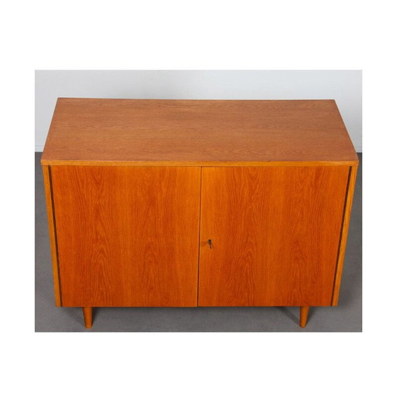 Image 1 of Vintage oak veneer chest of drawers by Drevozpracujici podnik, Czechoslovakia 1960