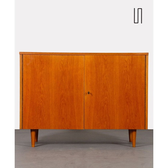 Image 1 of Vintage oak veneer chest of drawers by Drevozpracujici podnik, Czechoslovakia 1960