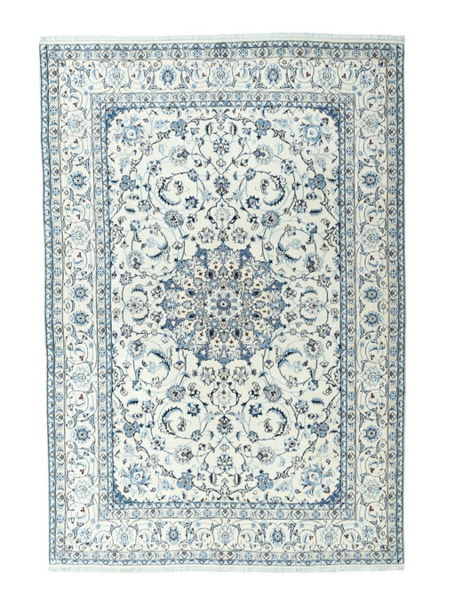 Hand-knotted Nain 9La With Silk - 295 X 203 Cm