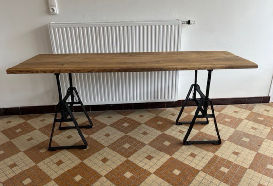 Image 1 of Wood / Metal Console